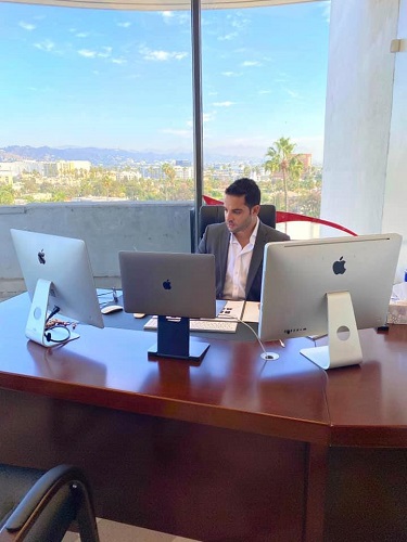 Tony Beig at his office