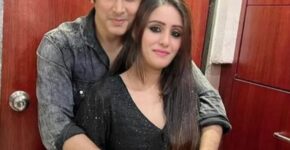 Cezanne Khan with his girlfriend Afsheen Khan