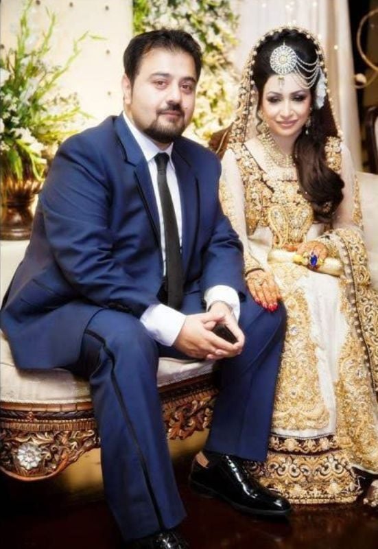 Ahmad Ali Butt and Fatima's wedding picture
