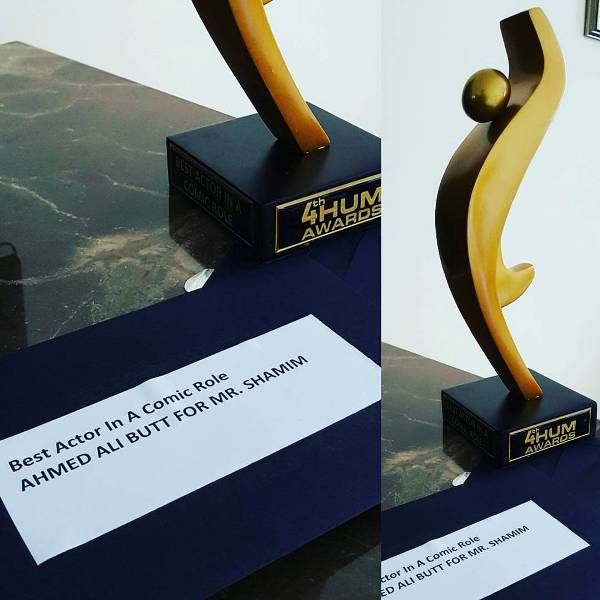 Ahmad Ali Butt wins HUM Award