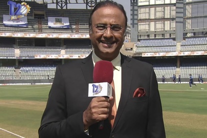 Charu Sharma doing sports commentatory