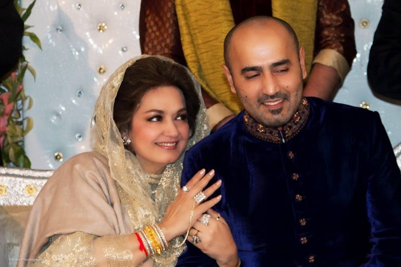 Hamza Ali Butt with his mother