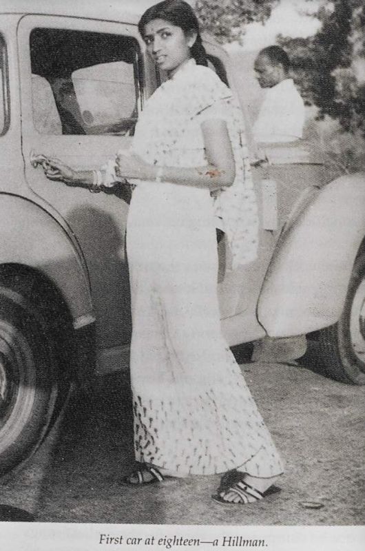 Lata Mangeshkar's first car, a Hillman