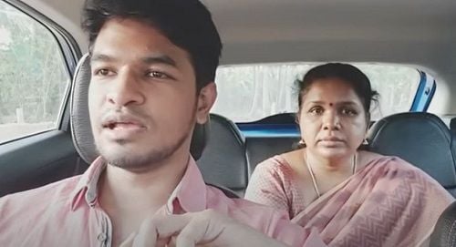 Madan Gowri and his mother
