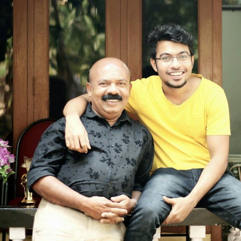 Pradeep Kottayam with his son
