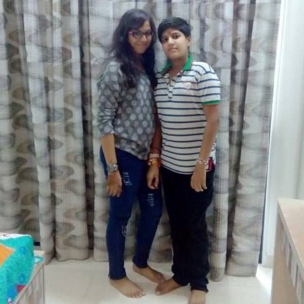 Radhika Beriwala with her brother