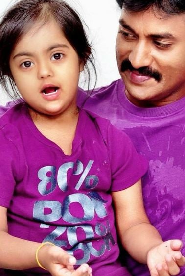 Sunil Varma with his daughter