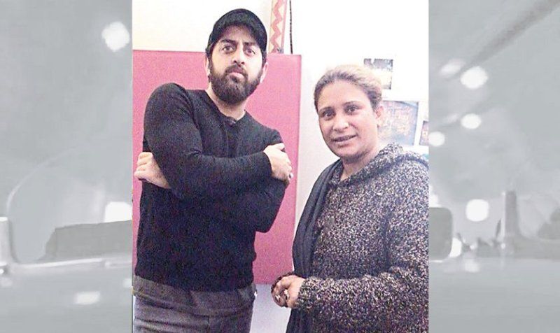 Talal Qureshi with his late mother