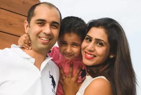 Varun Alagh with his family