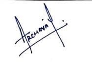 Archana Gautam's signature