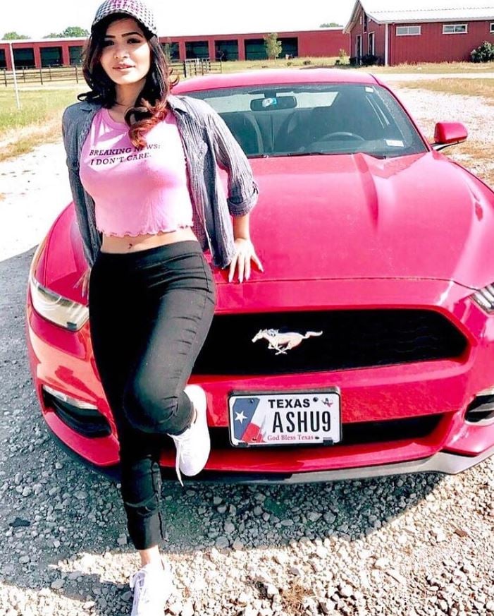 Ashu Reddy's first car - Mustang
