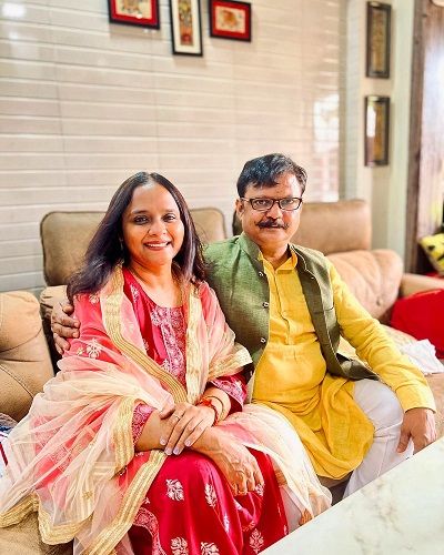 Atul Srivastava with his wife