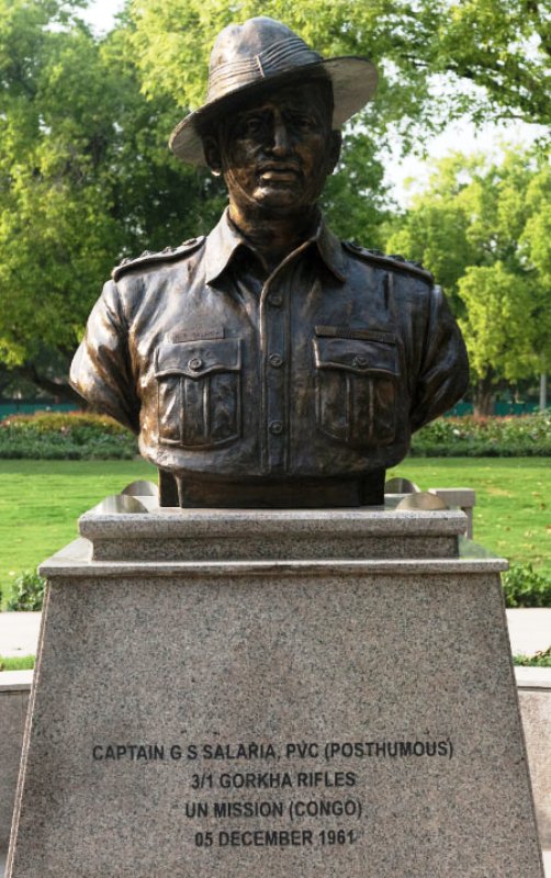 Statue of Captain Gurbachan Singh Salaria at National War Memorial, Delhi