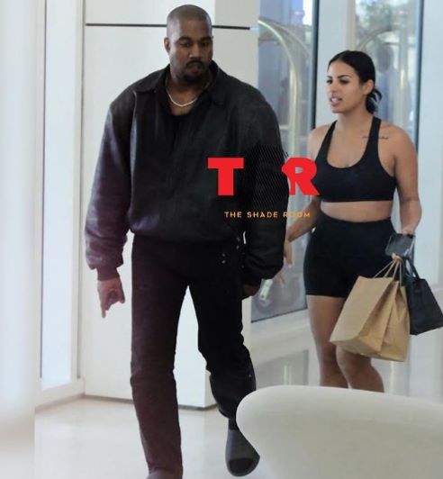 Chaney Jones and Kanye West spotted shopping in Miami
