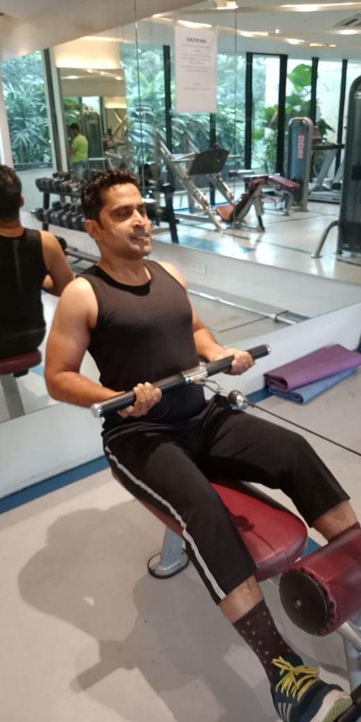 Chinmay Mandlekar in the gym 