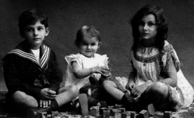 JRD Tata with his sisters