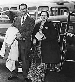 JRD Tata with his wife, Thelma