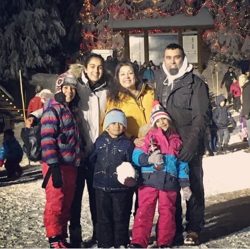 Jasmine Bhambra with her family