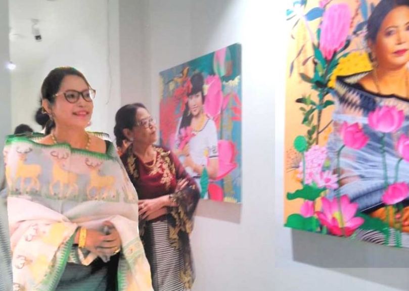 N. Hiyainu Devi at the inauguration of the KAI art gallery
