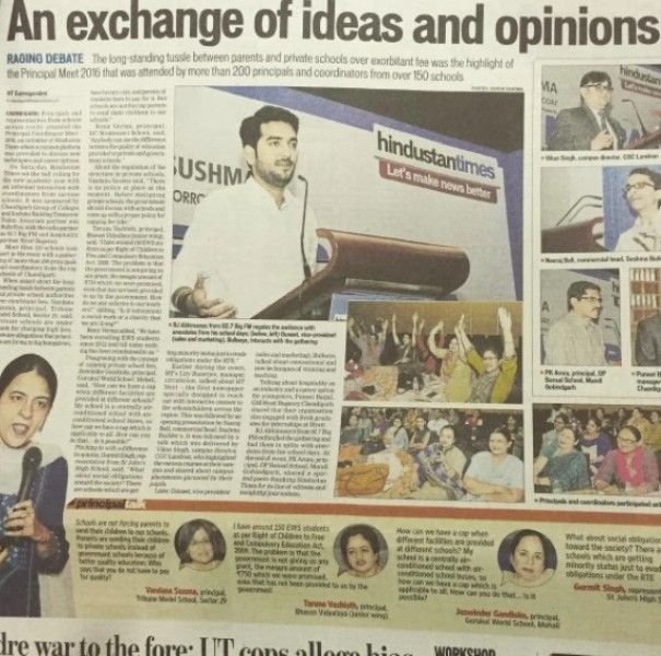 RJ Abhimanyu appeared in a newspaper