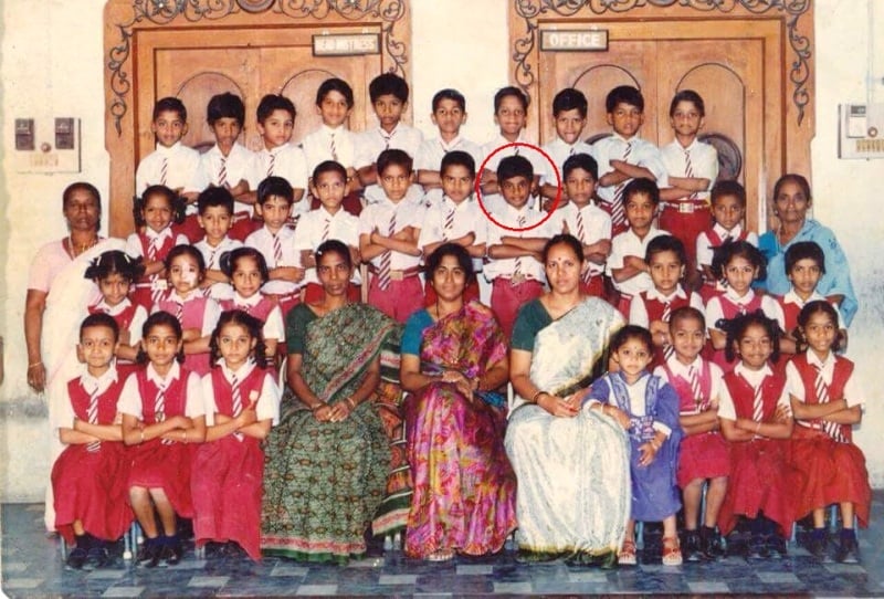 RJ Chaitu during his school days