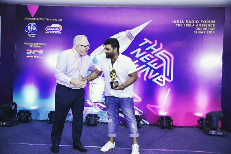 RJ Chaitu received the Excellence in Radio Award (2019)
