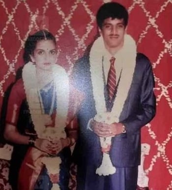 Raj Subramaniam with his wife