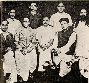 A group photo of people accused in the Mahatma Gandhi's murder case