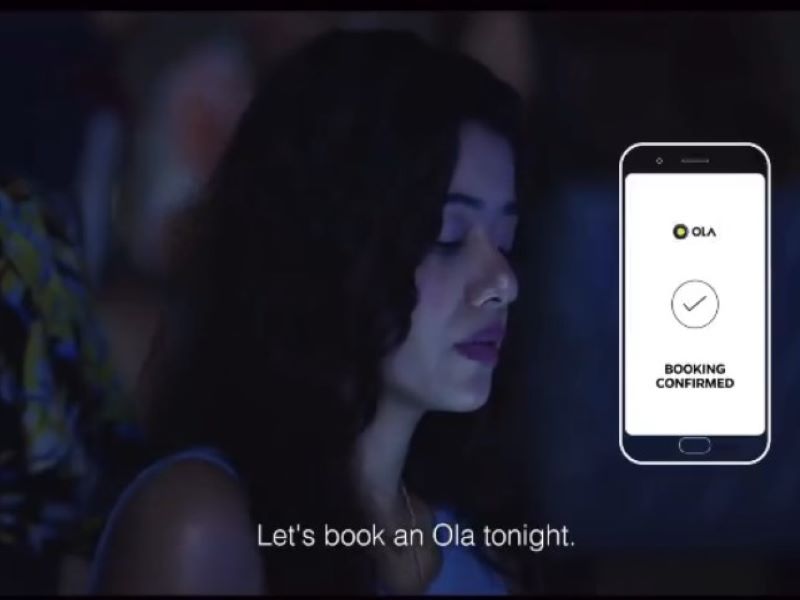 A still from OLA cabs commercial