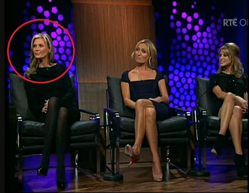 Alison Doody on the talk show 'The Late Late Show'