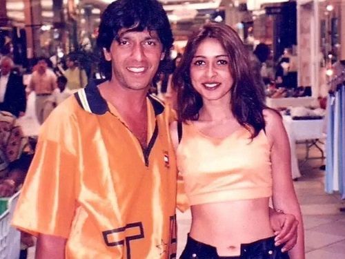 An old picture of Chunky Panday and his wife