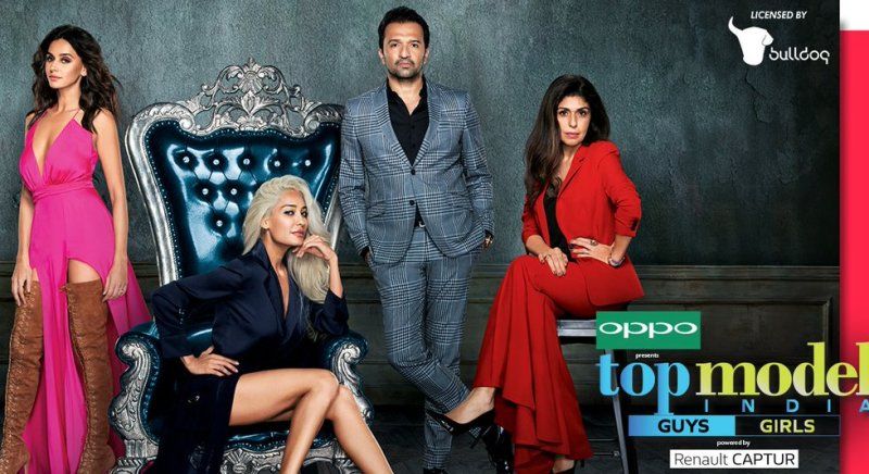 Atul as the judge in top model India