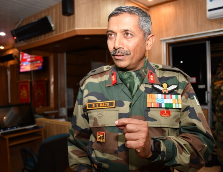 BS Raju as a Major General