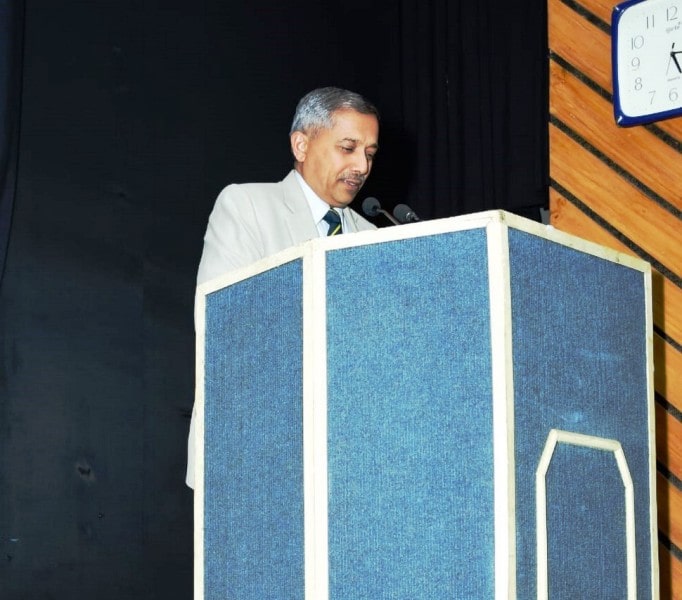 BS Raju during the release of a book titled Tiger of Drass