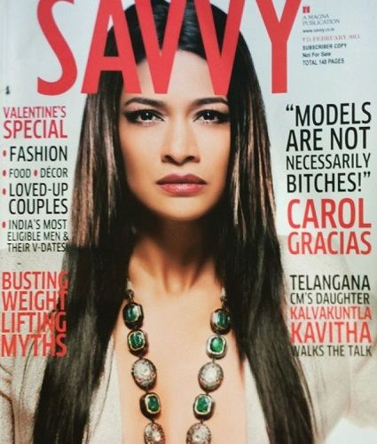 Carol Gracias featured on the cover of a magazine