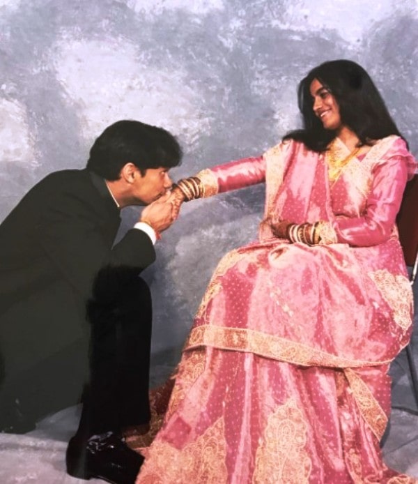 Falu with her husband Gaurav Shah