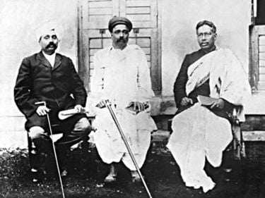 An Image of Lal, Bal, and Pal - Lal (left), Bal (centre), and Pal (right)