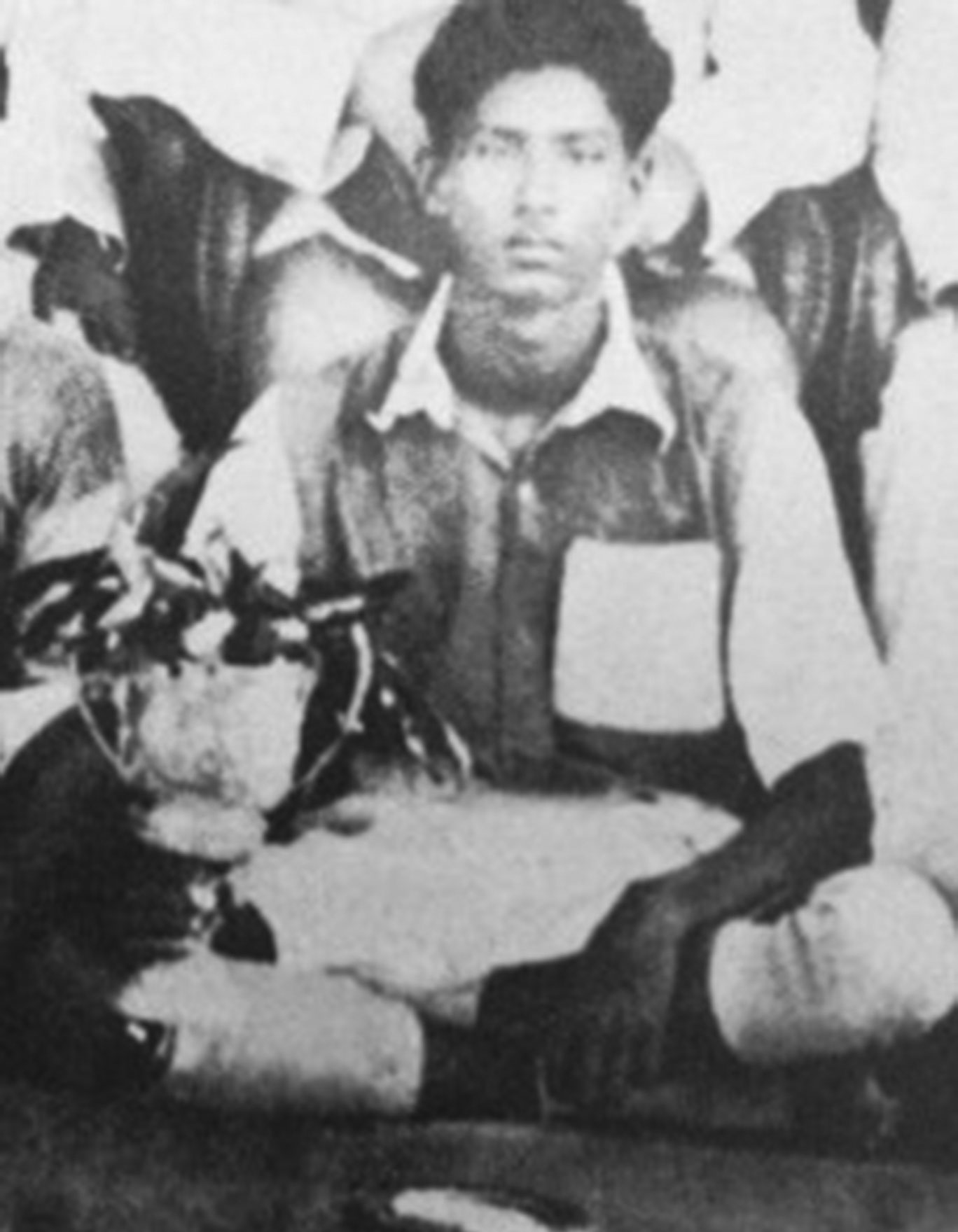 Mujibur Rahman after winning a trophy in a sports competition