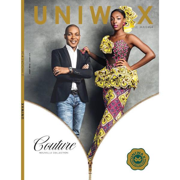 Olivia on the cover of Uniwax magazine