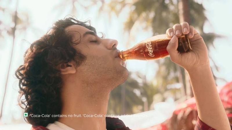 Poojan Chhabra's still from the television commercial of soft drinks company Coca-Cola