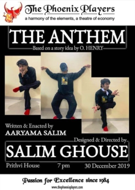 Poster of the play, The Anthem