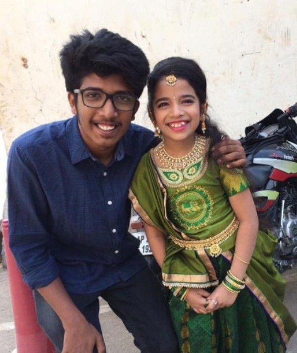 Prakruthi Reddy with her brother