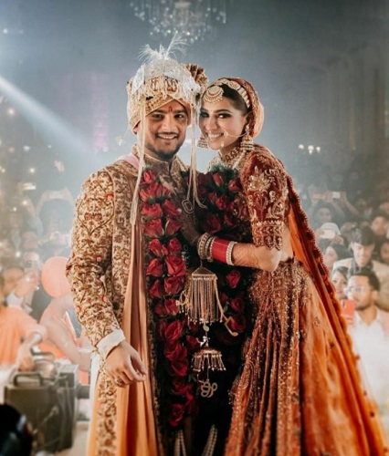 Pria Beniwal and Millind Gaba marriage photo