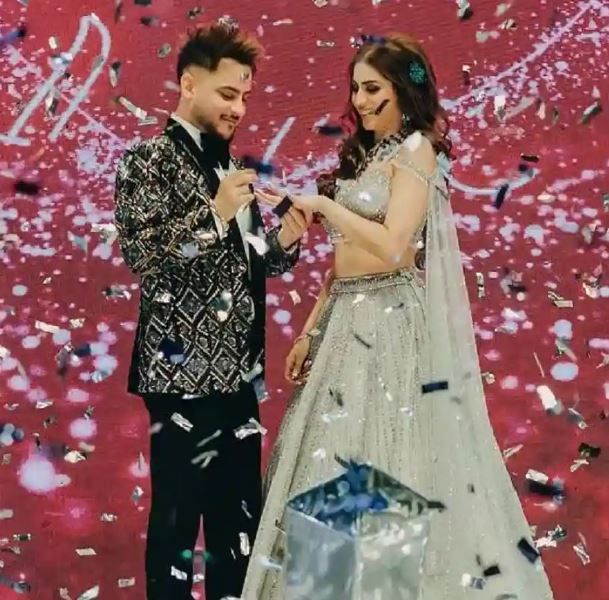 Pria Beniwal and Millind Gaba's engagement picture