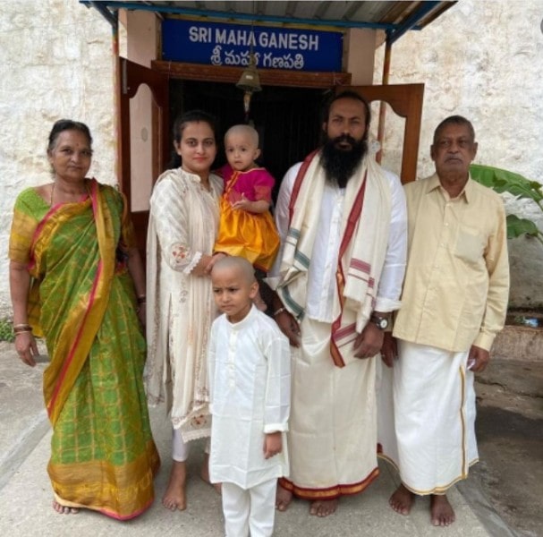 Ramachandran Raju with his family