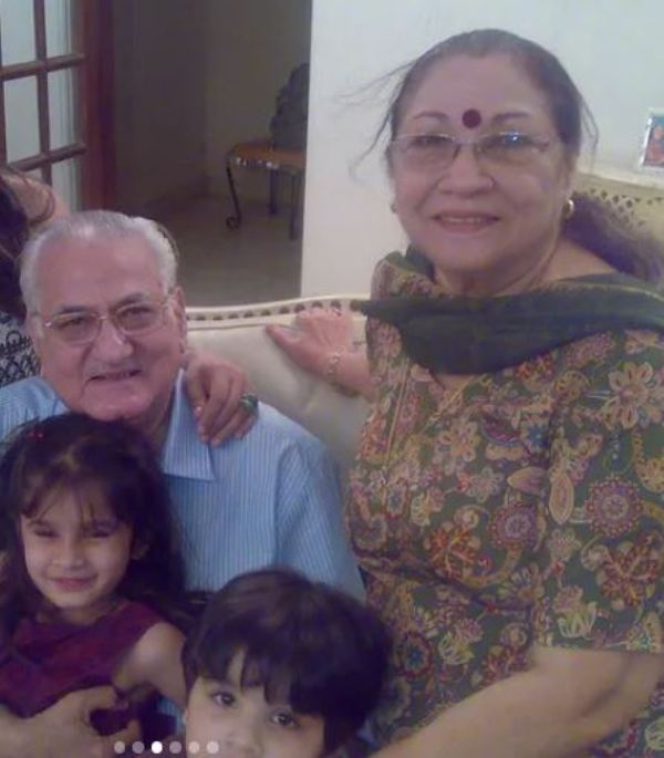 Rasha with her maternal grandparents