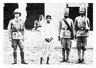 Revolutionary Khudiram Bose as a captive