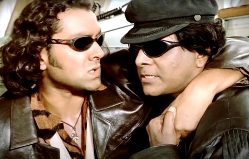 Salim Ghouse with Bobby Deol, in the film soldier