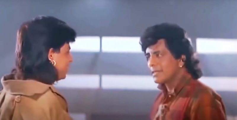 Salim Ghouse with Shah Rukh Khan, in the film, Koyla