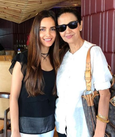 Shazahn Padamsee with her mother